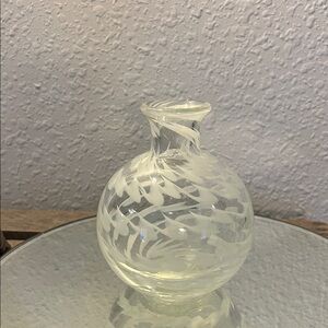 Elegant Swirled Glass Vase